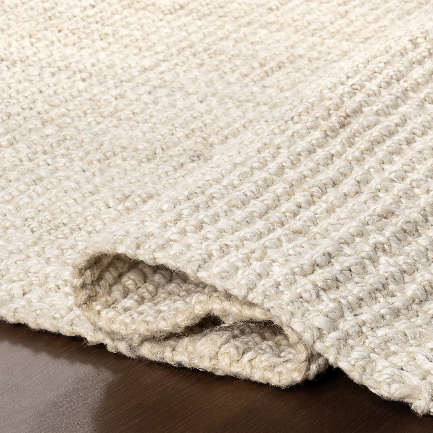 Chunky Jute Tasseled Rug | Off White