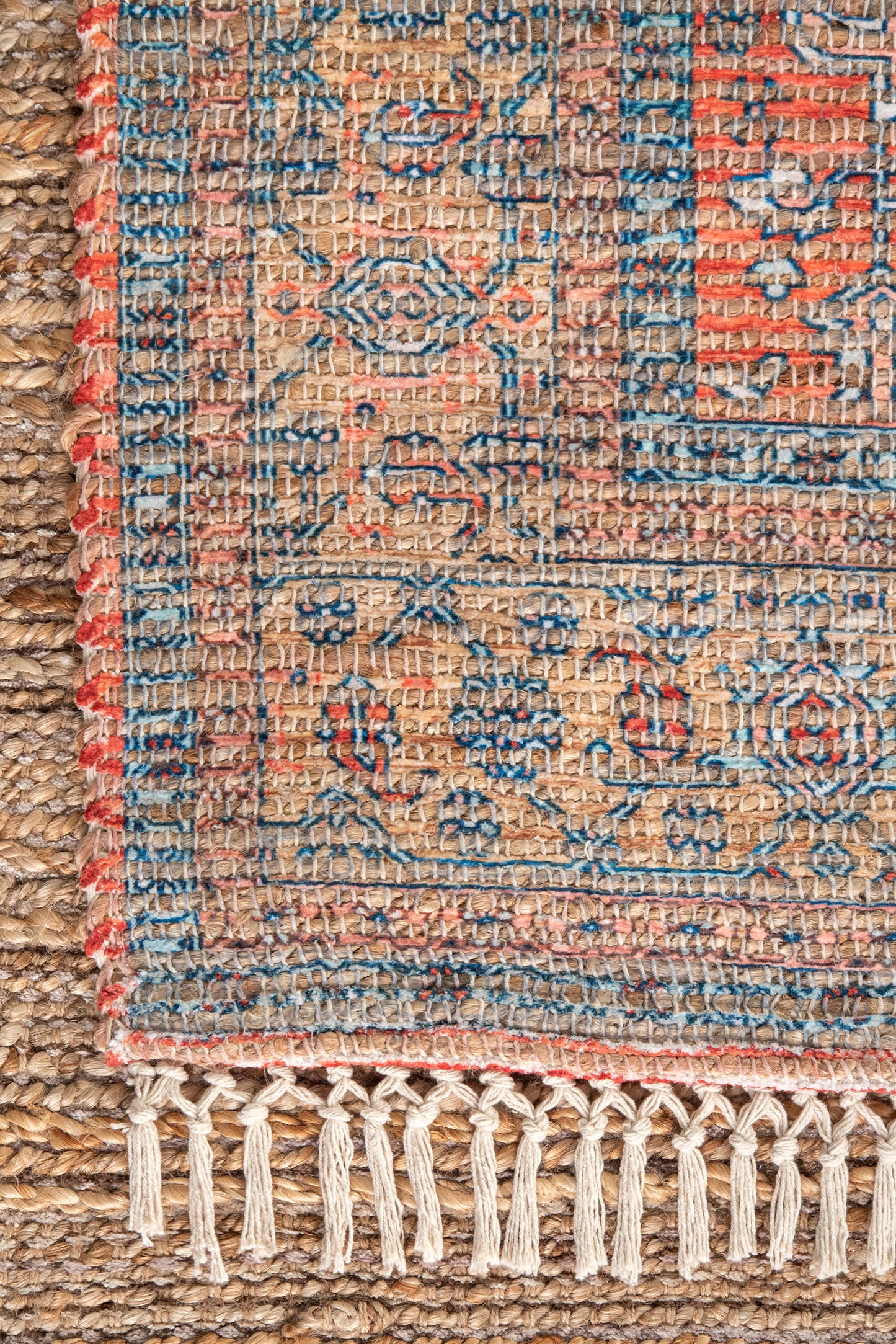 Shaded Garden Tassel Rug | Multicolor