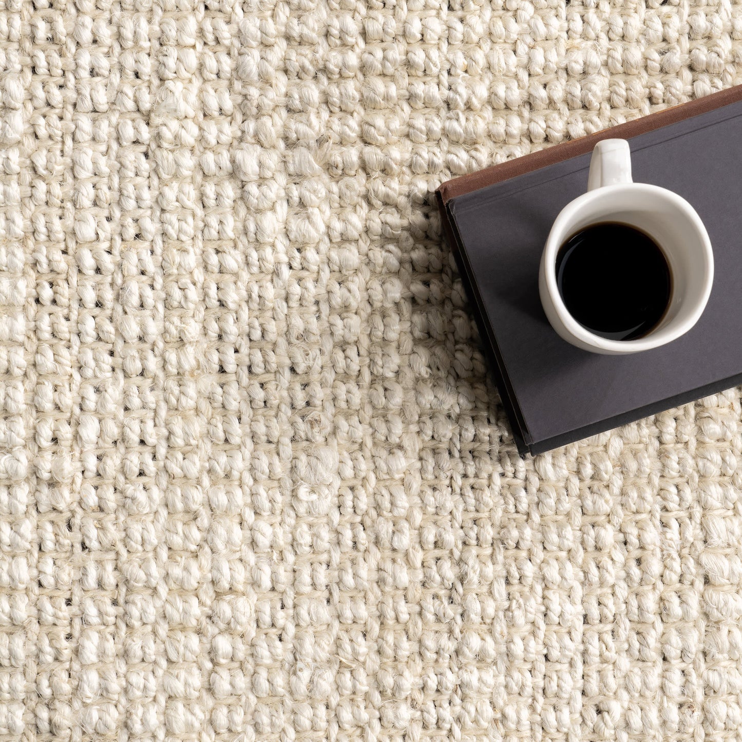 Chunky Jute Tasseled Rug | Off White