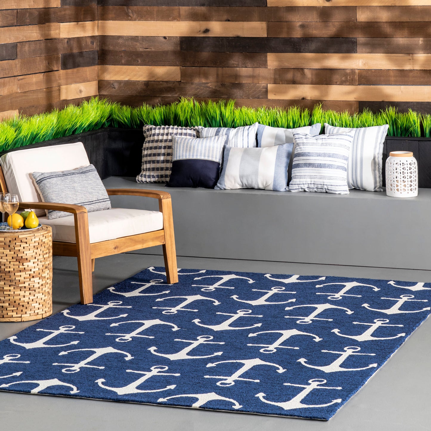 Anchors Indoor/Outdoor Rug | Navy