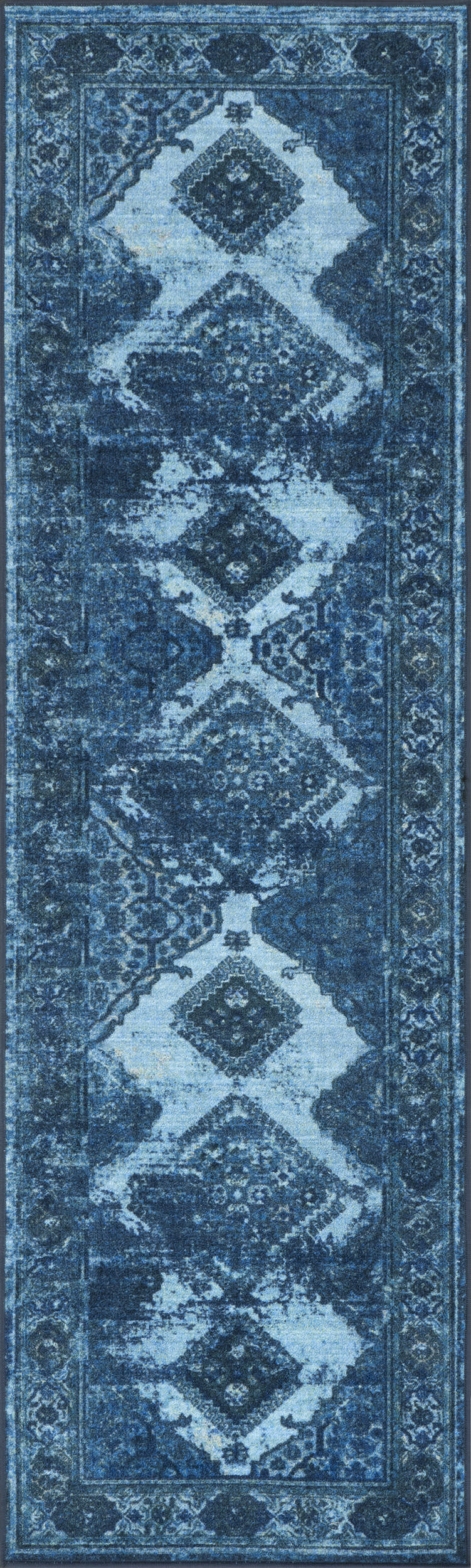 Dyed Diamonds Rug | Blue