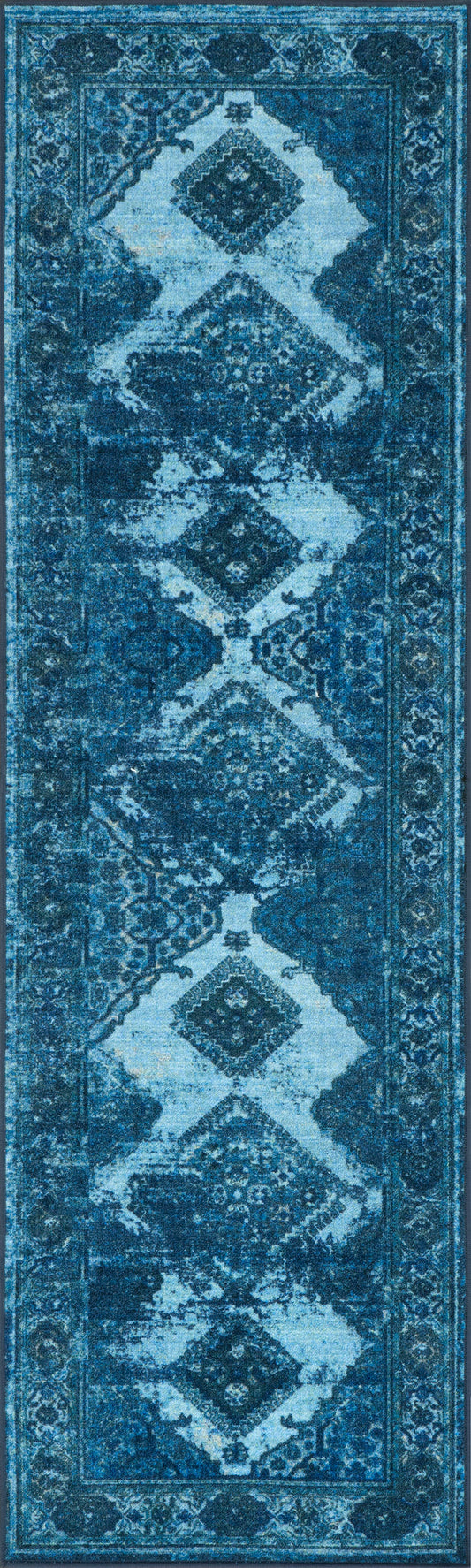 Dyed Diamonds Rug | Blue