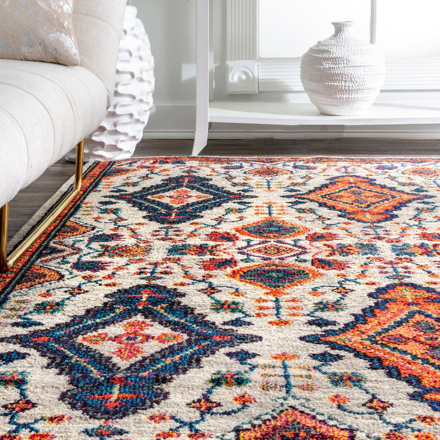 Diamond Drops Rug | Orange