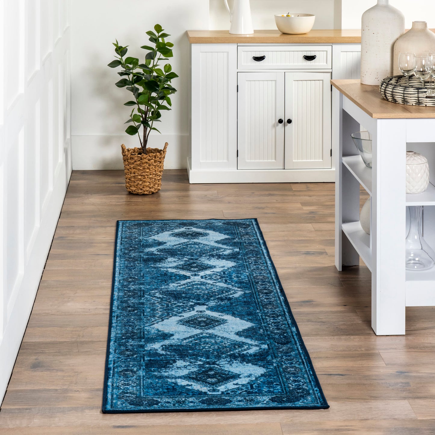 Dyed Diamonds Rug | Blue