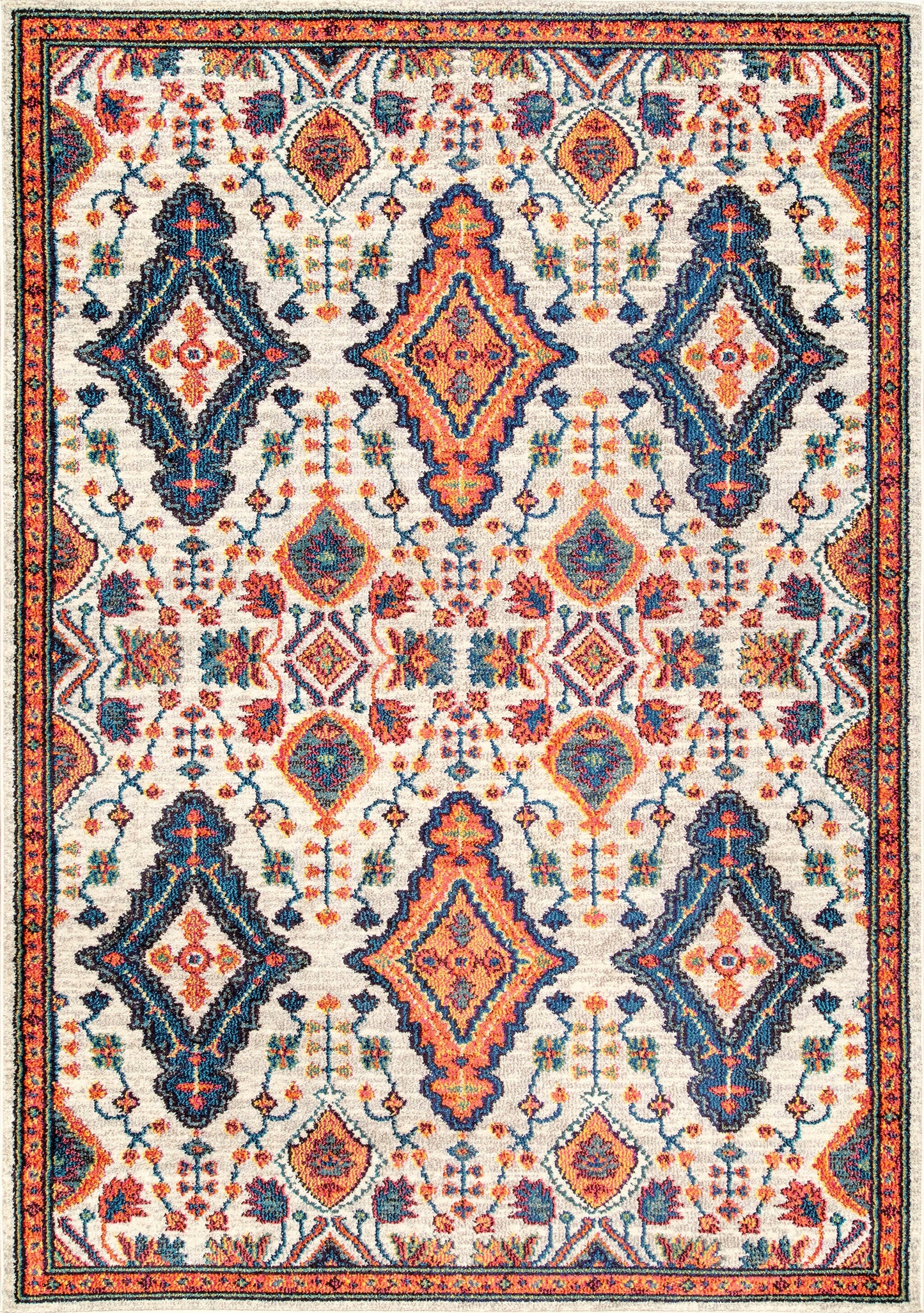 Diamond Drops Rug | Orange