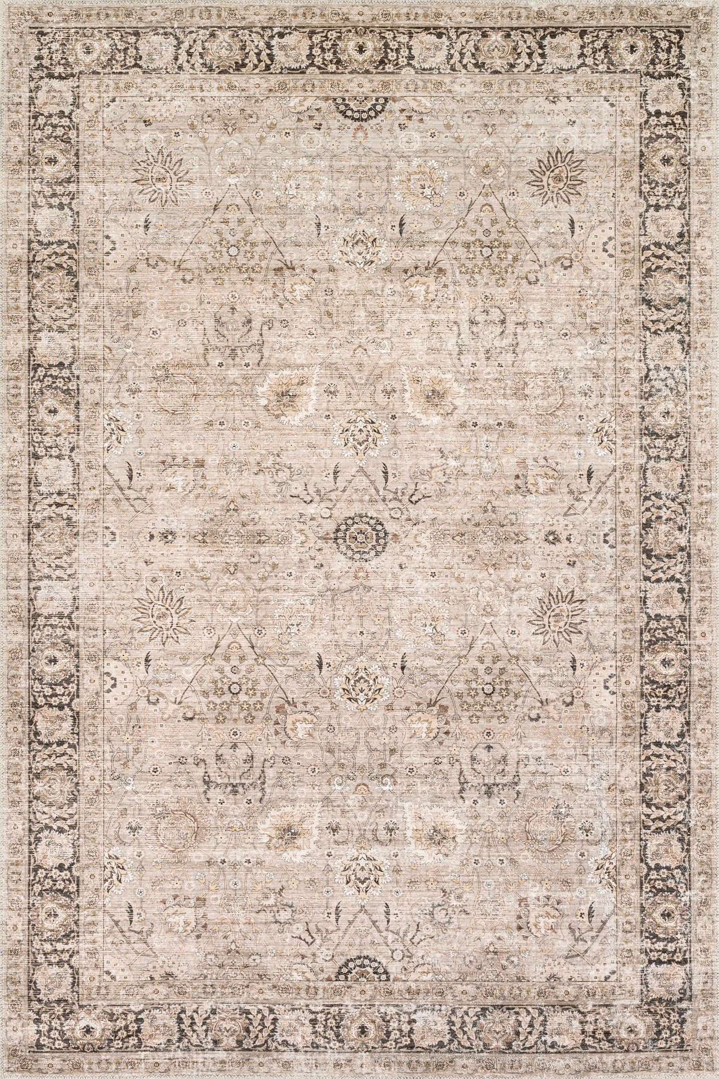Bayberry Vintage Washable Rug | Sand