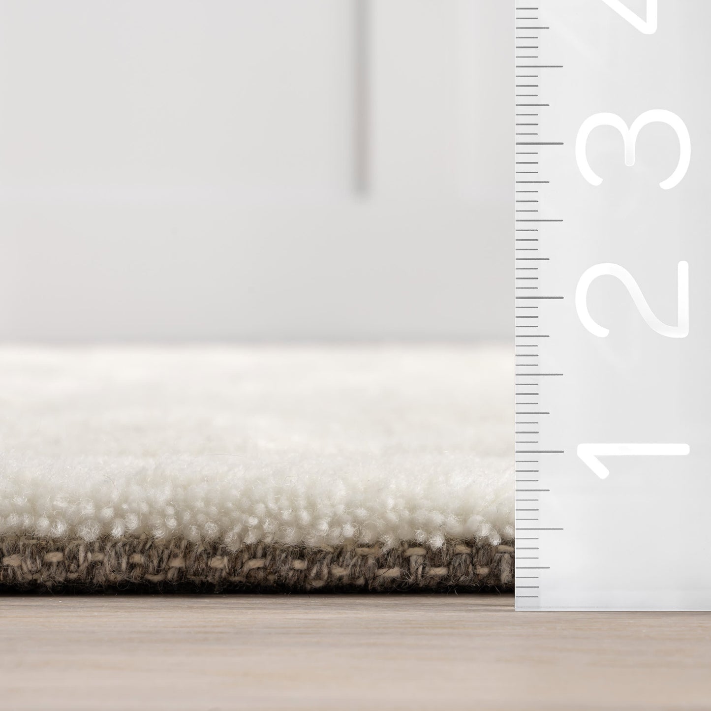 Meara Hand Tufted Broken Lines New Zealand Wool Rug | Off White