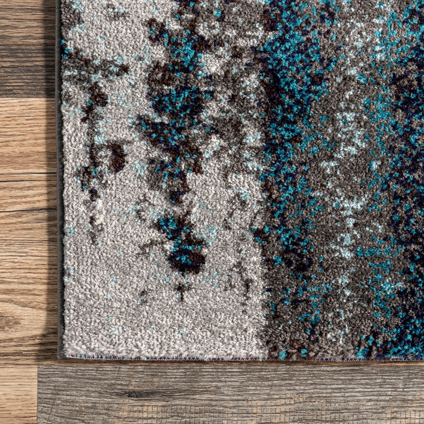 Winter Abstract Rug | Teal