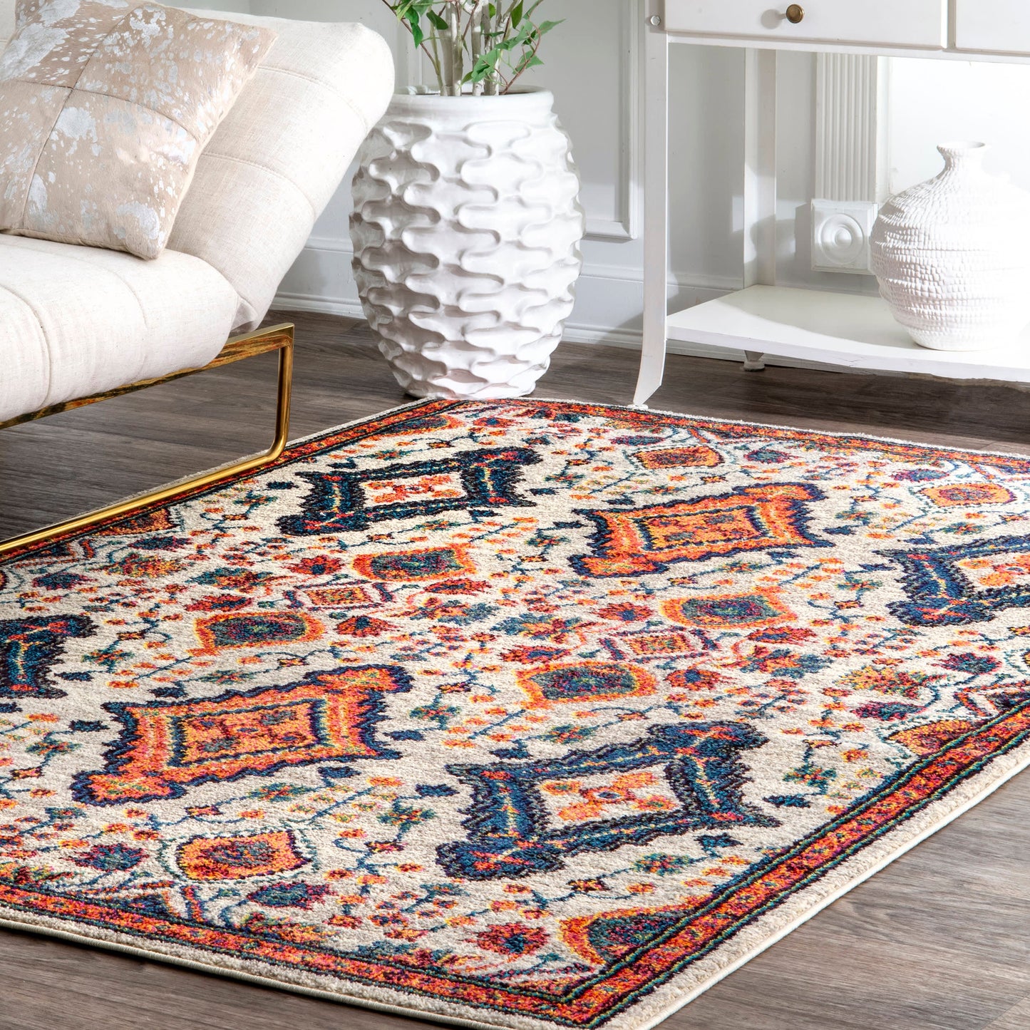 Diamond Drops Rug | Orange