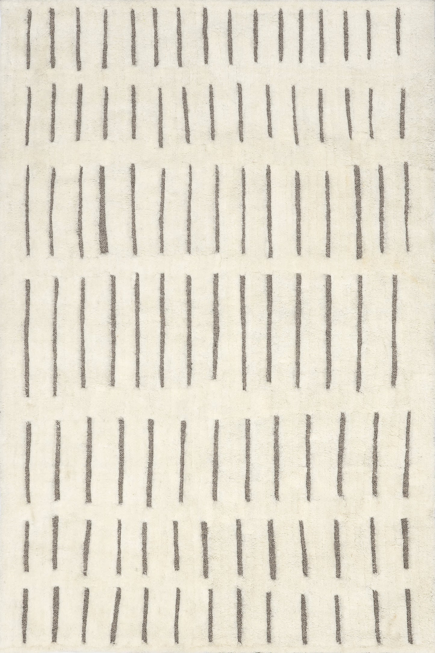 Meara Hand Tufted Broken Lines New Zealand Wool Rug | Off White