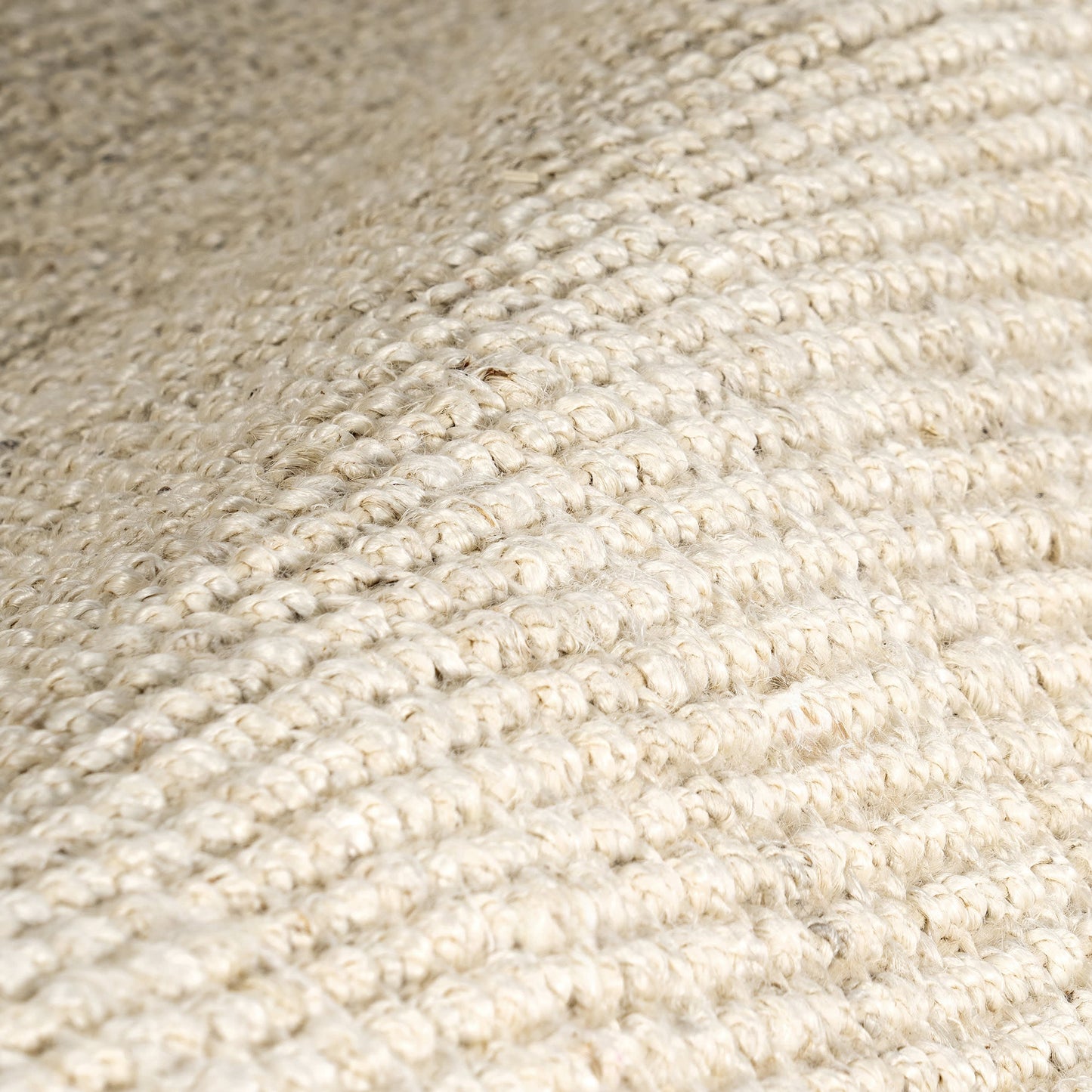 Chunky Jute Tasseled Rug | Off White